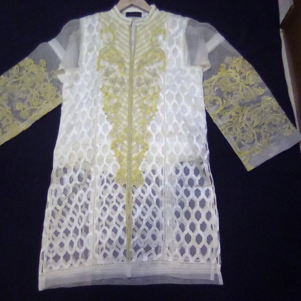 AUTHENTIC "KURTA" - 2 PIECE W PANTS. 100% COTTON.